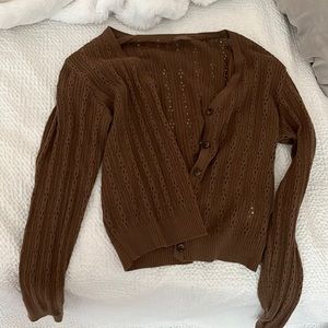 Brandy Melville brown cardigan
